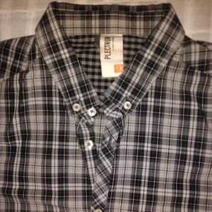 Ben Sherman Plaid Long Sleeve button down Plectrum